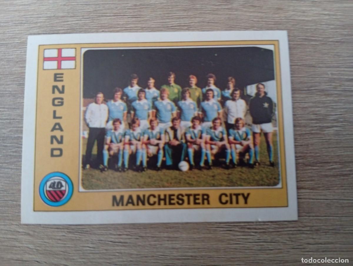 Cromos de f&uacute;tbol: ALINEACION MANTHESTER CITY INGLATERRA 67 PANINI EURO YUGOSLAVIA 1976 FOOTBALL EUROCOPA 76 SIN PEGA