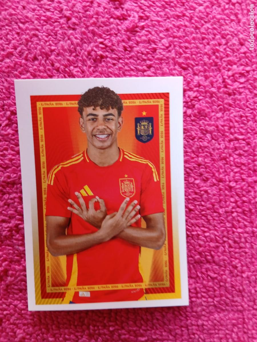 Fu&szlig;ball-Sticker: espa&ntilde;a 2026 49 lamine yamal selecci&oacute;n espa&ntilde;ola panini carrefour family mundial de futbol