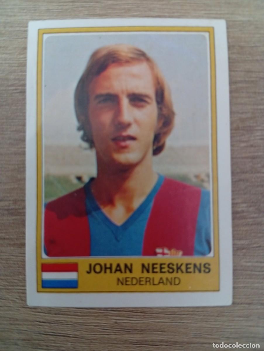 Fu&szlig;ball-Sticker: JOHAN NEESKENS HOLANDA 196 PANINI EURO YUGOSLAVIA 1976 FOOTBALL EUROCOPA 76 SIN PEGAR