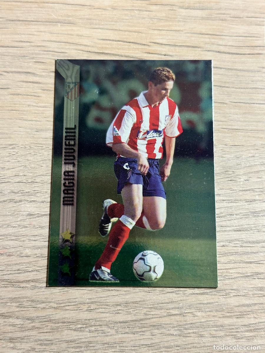Cromos de f&uacute;tbol: 485 FERNANDO TORRES ATLETICO DE MADRID MUNDICROMO LAS FICHAS DE LA LIGA 2002 2003 02 03