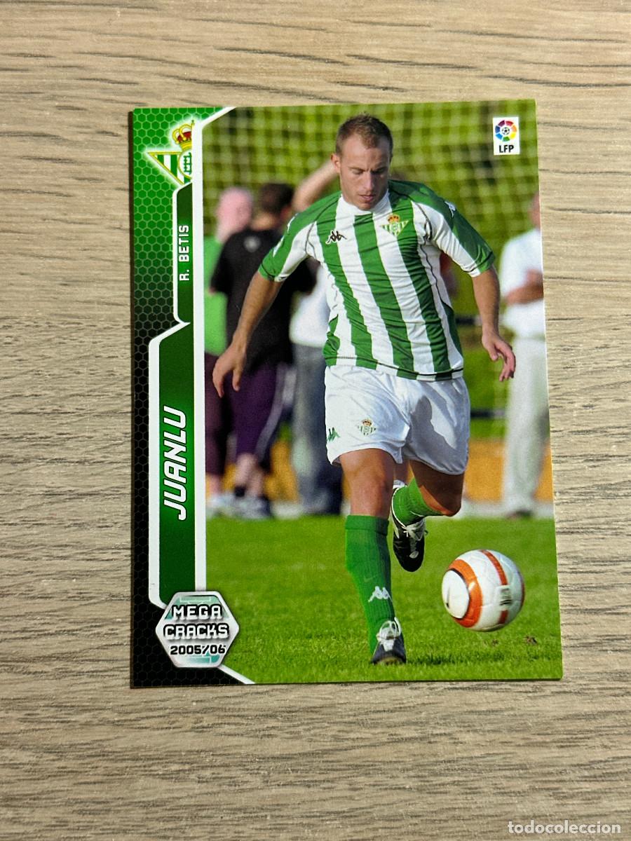 Cromos de f&uacute;tbol: JUANLU N&ordm; 461 BETIS NUEVO FICHAJE 2005 2006 PANINI MEGACRACKS 05 06