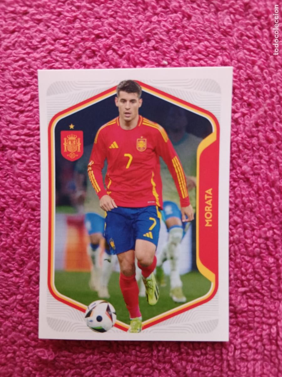 Cromos de f&uacute;tbol: espa&ntilde;a 2026 55 morata selecci&oacute;n espa&ntilde;ola panini carrefour family mundial de futbol
