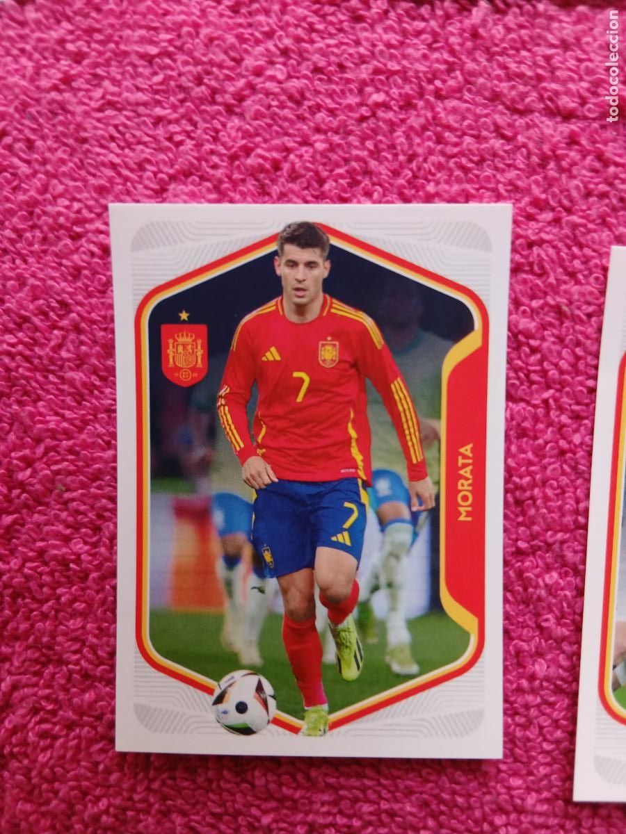 Cromos de f&uacute;tbol: espa&ntilde;a 2026 55 morata selecci&oacute;n espa&ntilde;ola panini carrefour family mundial de futbol