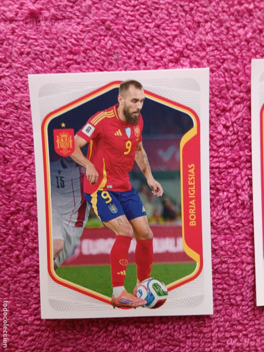Cromos de f&uacute;tbol: espa&ntilde;a 2026 56 borja iglesias selecci&oacute;n espa&ntilde;ola panini carrefour family mundial de futbol