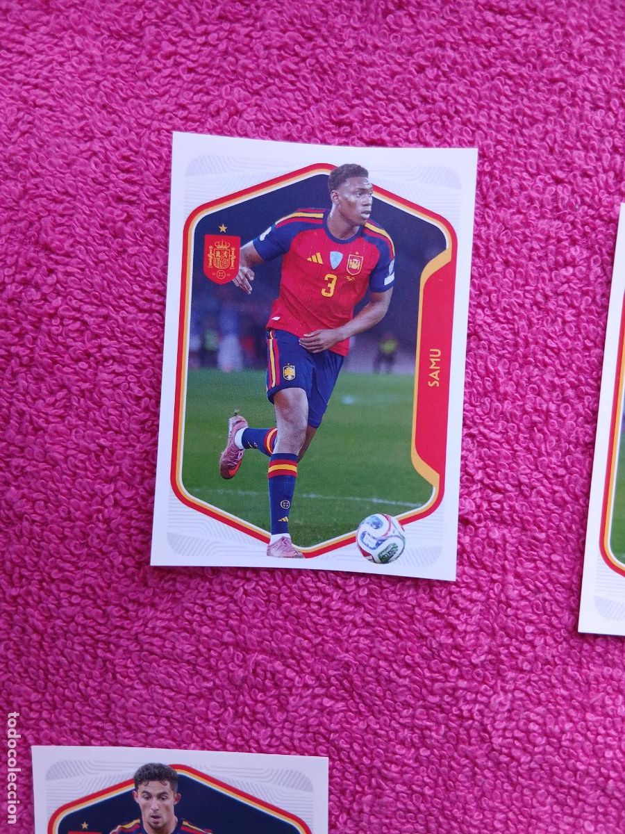 Cromos de f&uacute;tbol: espa&ntilde;a 2026 57 samu selecci&oacute;n espa&ntilde;ola panini carrefour family mundial de futbol