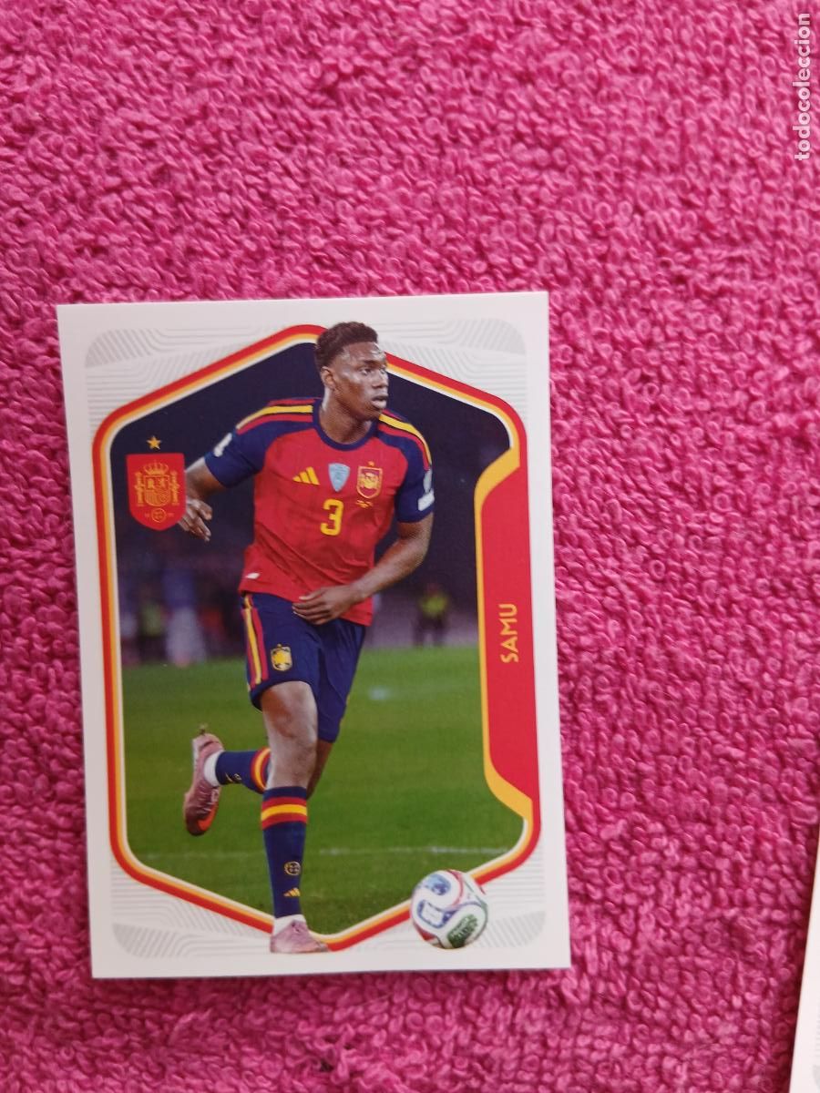Cromos de f&uacute;tbol: espa&ntilde;a 2026 57 samu selecci&oacute;n espa&ntilde;ola panini carrefour family mundial de futbol