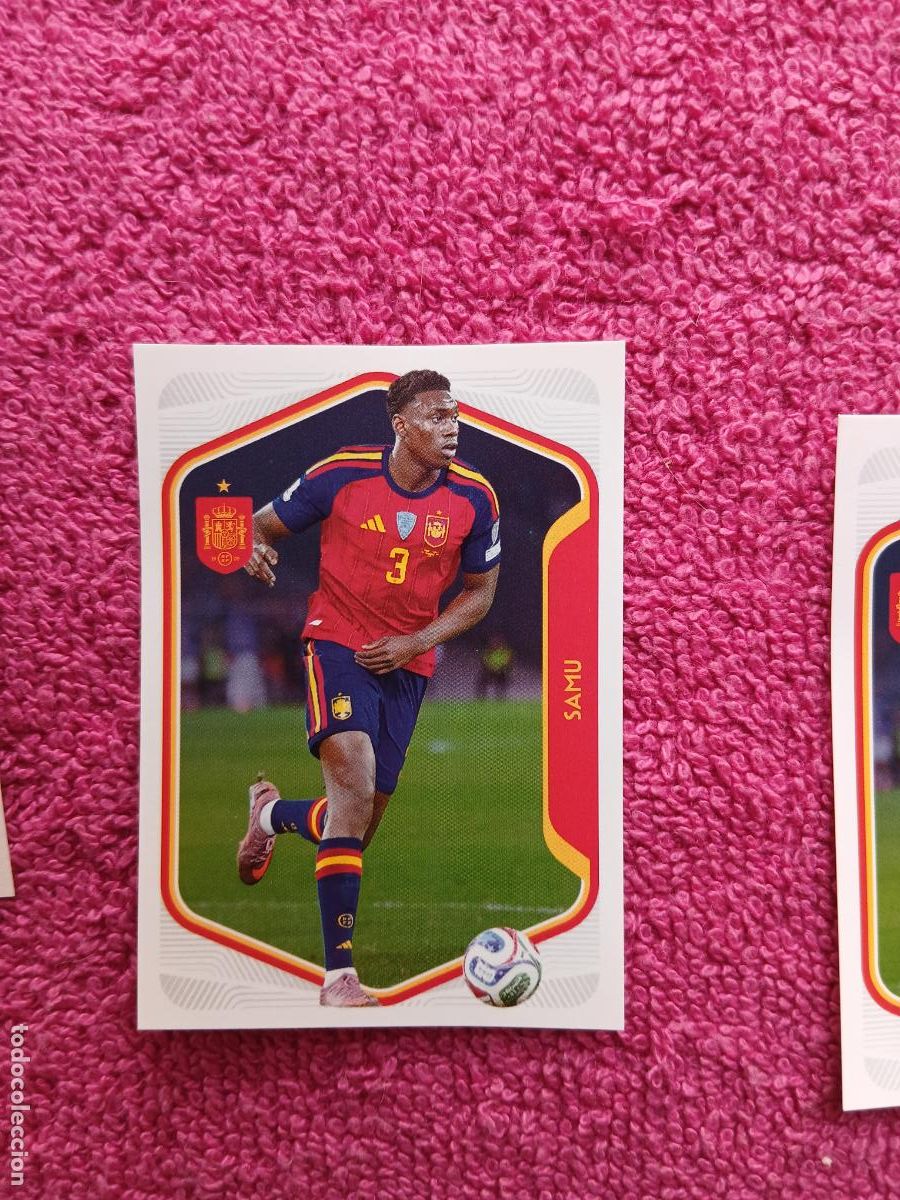 Cromos de f&uacute;tbol: espa&ntilde;a 2026 57 samu selecci&oacute;n espa&ntilde;ola panini carrefour family mundial de futbol