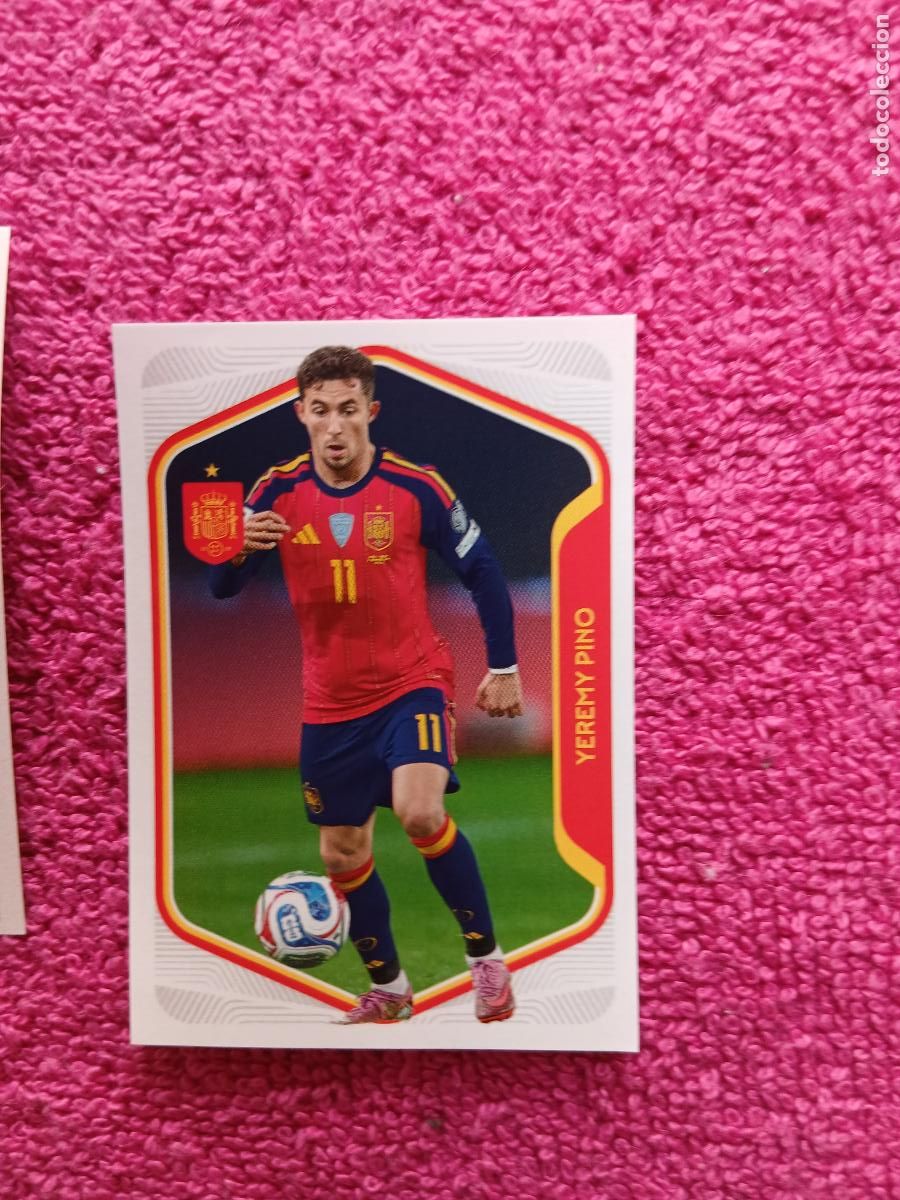 Cromos de f&uacute;tbol: espa&ntilde;a 2026 58 yeremy pino selecci&oacute;n espa&ntilde;ola panini carrefour family mundial de futbol