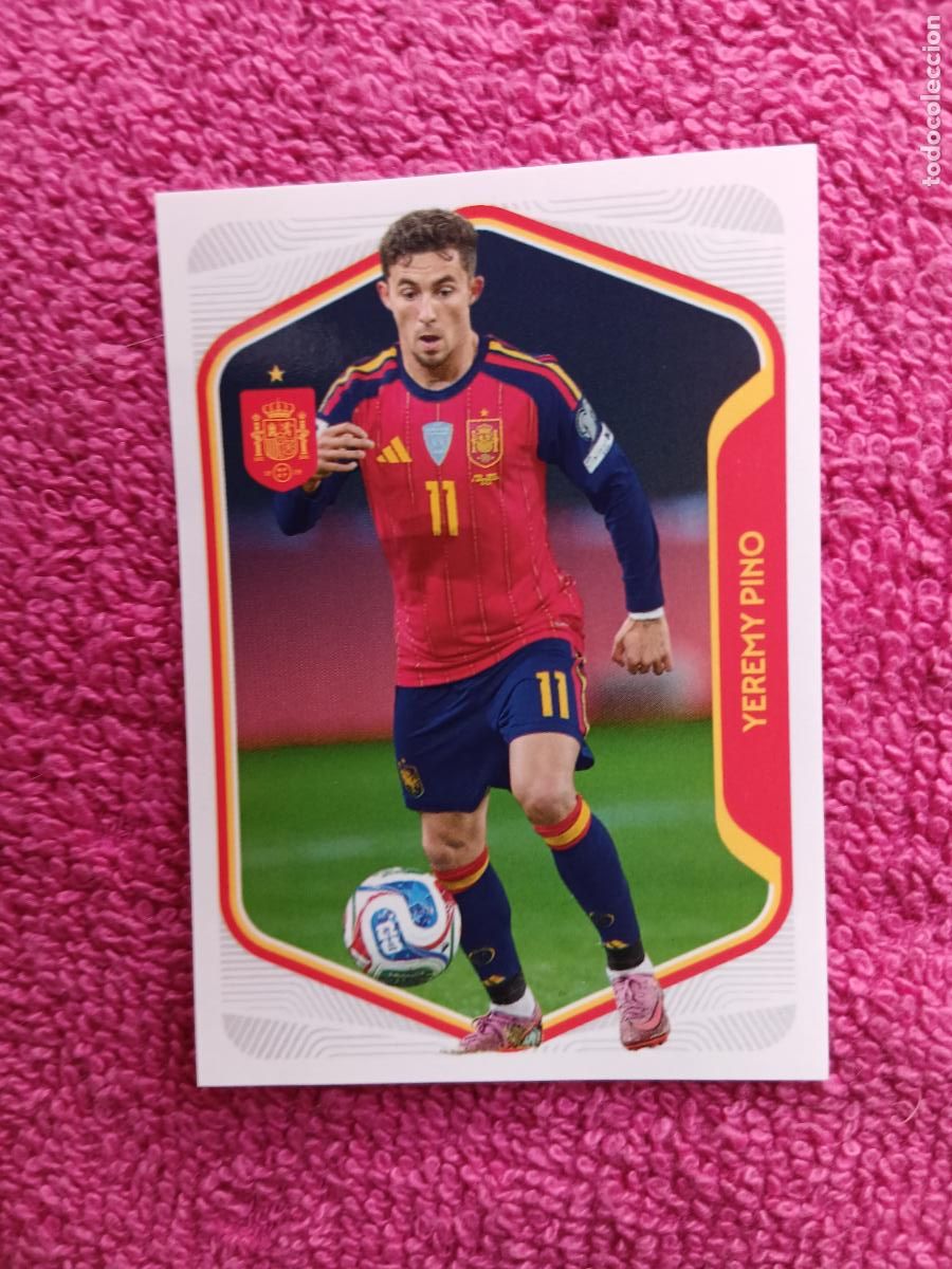 Fu&szlig;ball-Sticker: espa&ntilde;a 2026 58 yeremy pino selecci&oacute;n espa&ntilde;ola panini carrefour family mundial de futbol
