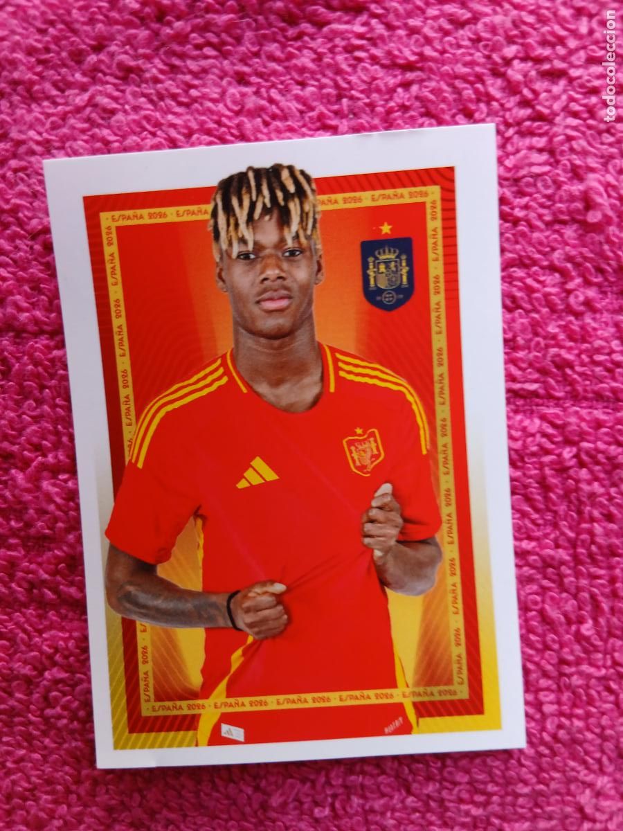 Fu&szlig;ball-Sticker: espa&ntilde;a 2026 59 nico williams selecci&oacute;n espa&ntilde;ola panini carrefour family mundial de futbol