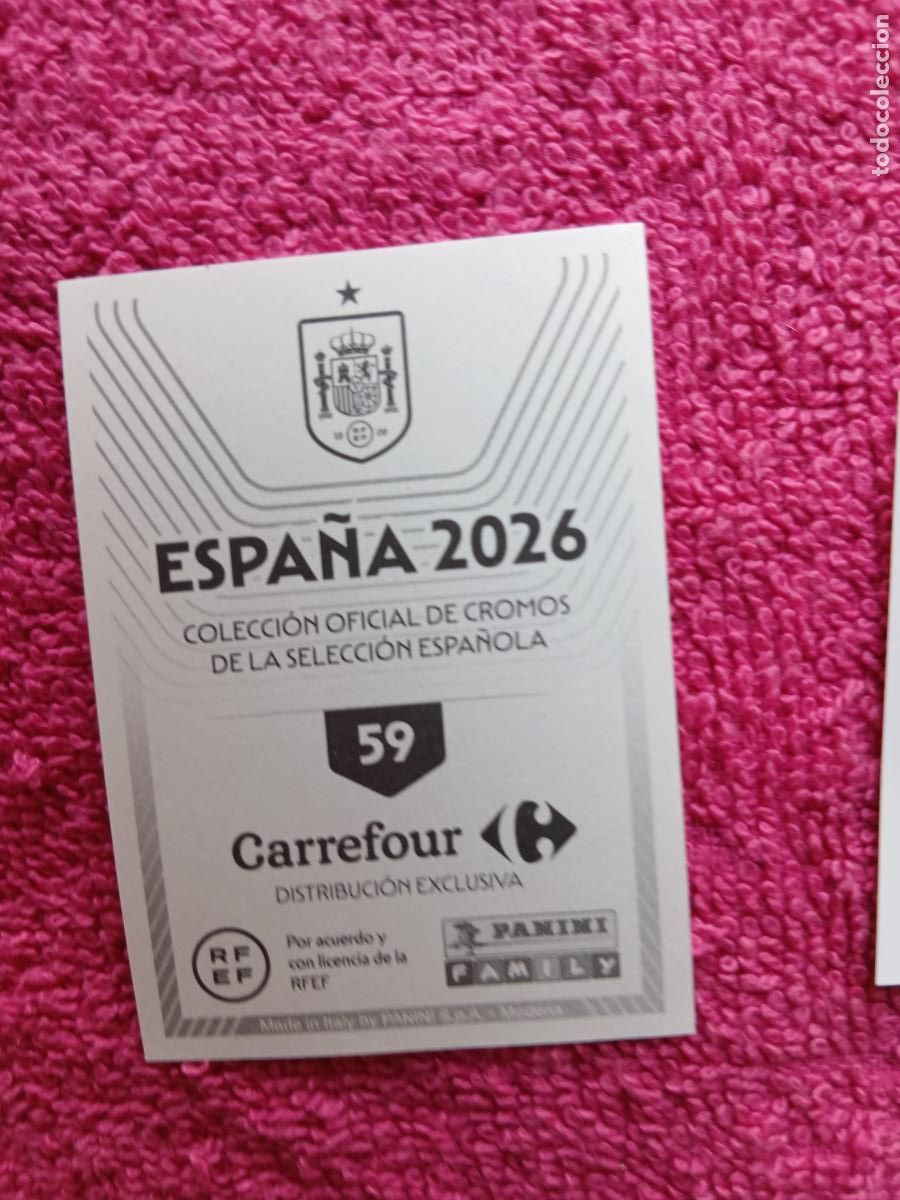 Fu&szlig;ball-Sticker: espa&ntilde;a 2026 59 nico williams selecci&oacute;n espa&ntilde;ola panini carrefour family mundial de futbol
