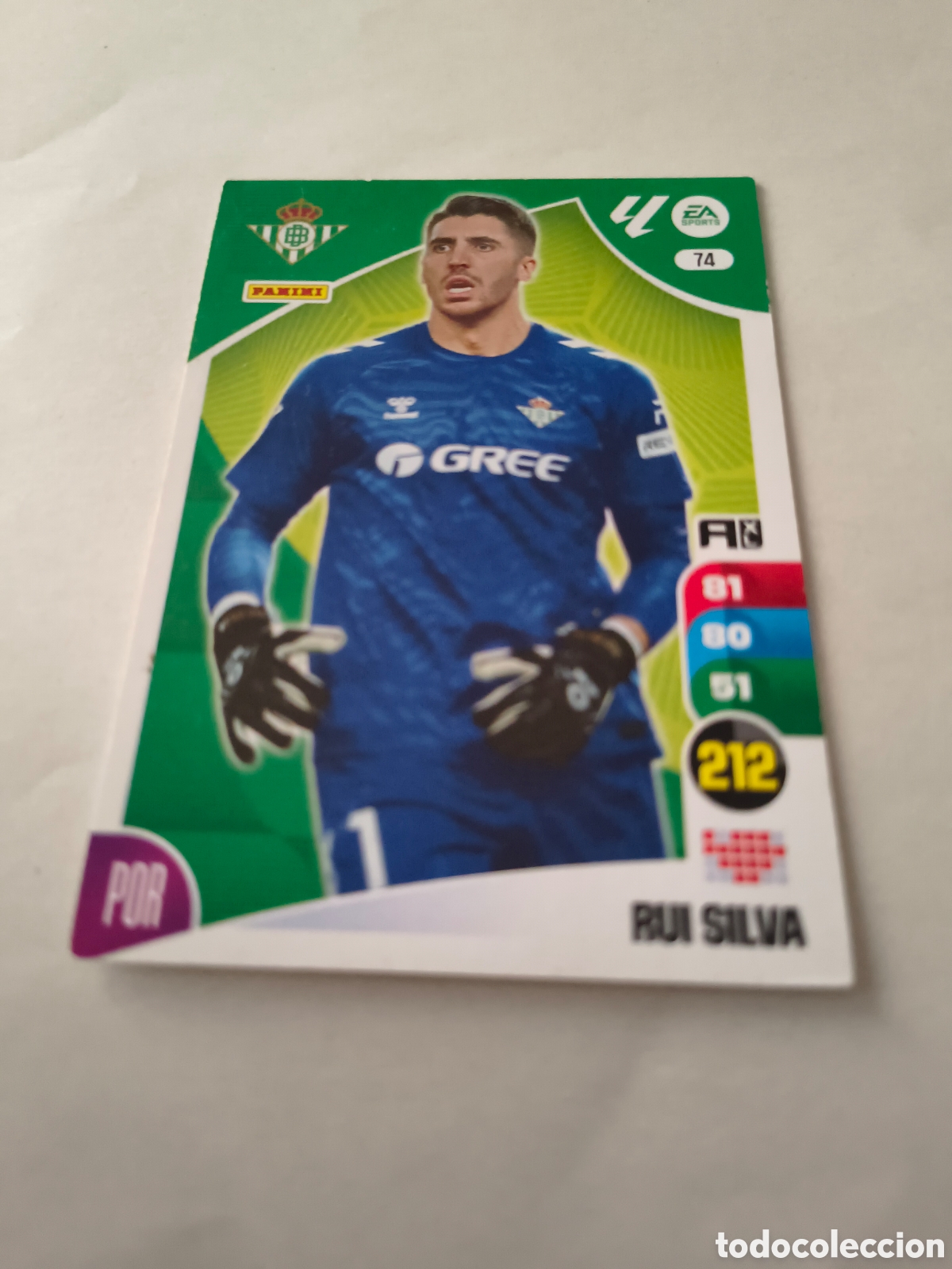 Cromos de f&uacute;tbol: ADRENALYN XL 2024-25 CROMO 74, RUI SILVA, BETIS