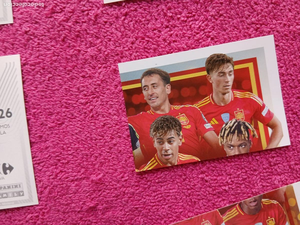 Cromos de f&uacute;tbol: espa&ntilde;a 2026 62 selecci&oacute;n espa&ntilde;ola panini carrefour family mundial de futbol