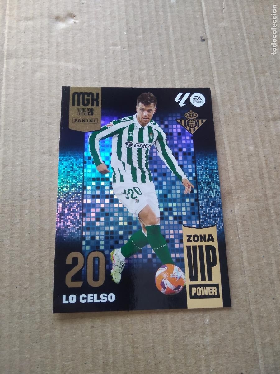 Cromos de f&uacute;tbol: P401 LO CELSO BETIS CROMO FUTBOL PANINI LIGA MGKS 25-26 MEGACRACKS 2025-2026