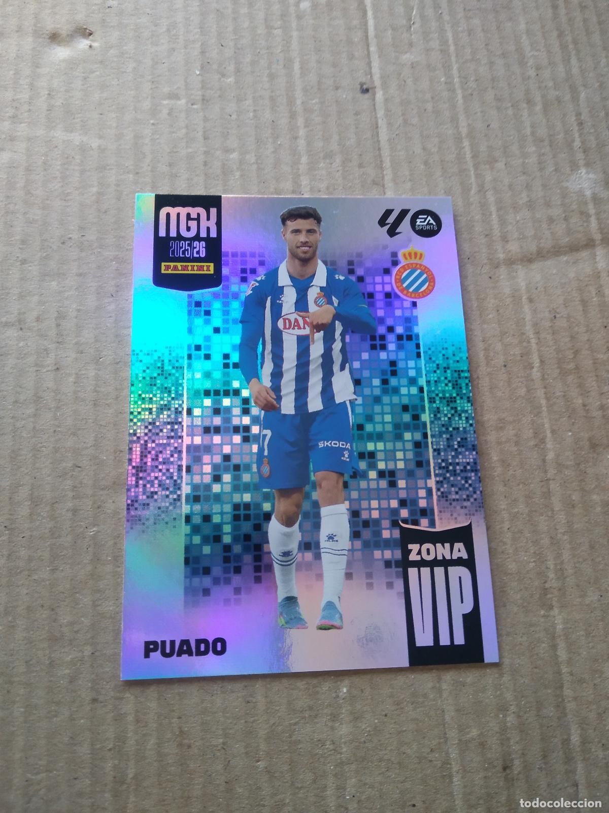 Cromos de f&uacute;tbol: 403 PUADO ESPANYOL CROMO FUTBOL PANINI LIGA MGKS 25-26 MEGACRACKS 2025-2026