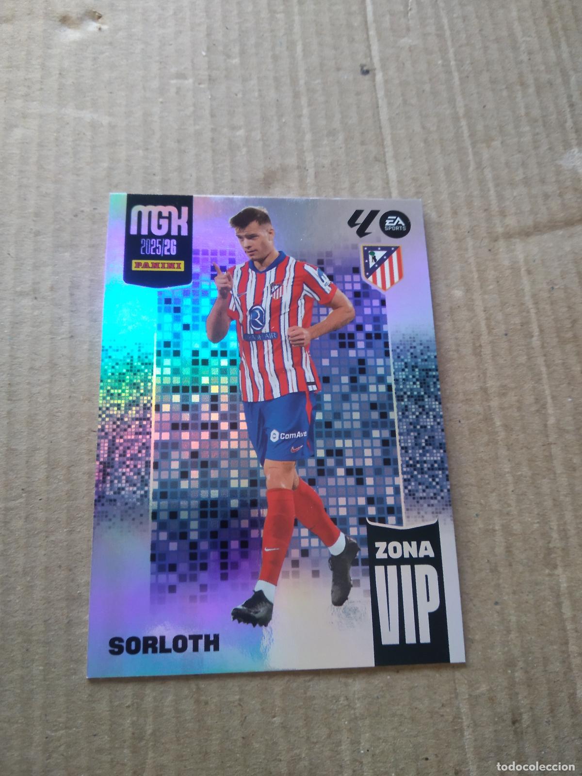 Cromos de f&uacute;tbol: 404 SORLOTH ATLETICO DE MADRID CROMO FUTBOL PANINI LIGA MGKS 25-26 MEGACRACKS 2025-2026