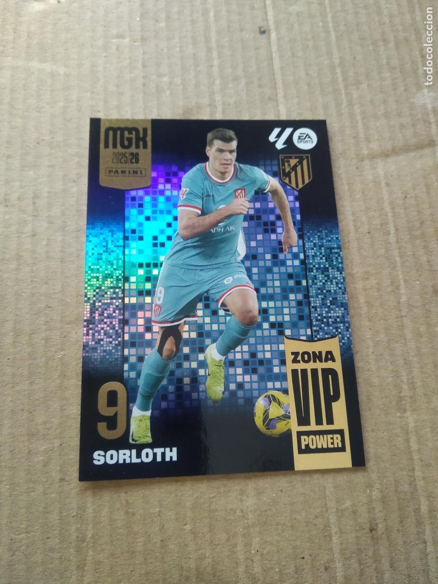 Cromos de f&uacute;tbol: P404 SORLOTH ATLETICO DE MADRID CROMO FUTBOL PANINI LIGA MGKS 25-26 MEGACRACKS 2025-2026