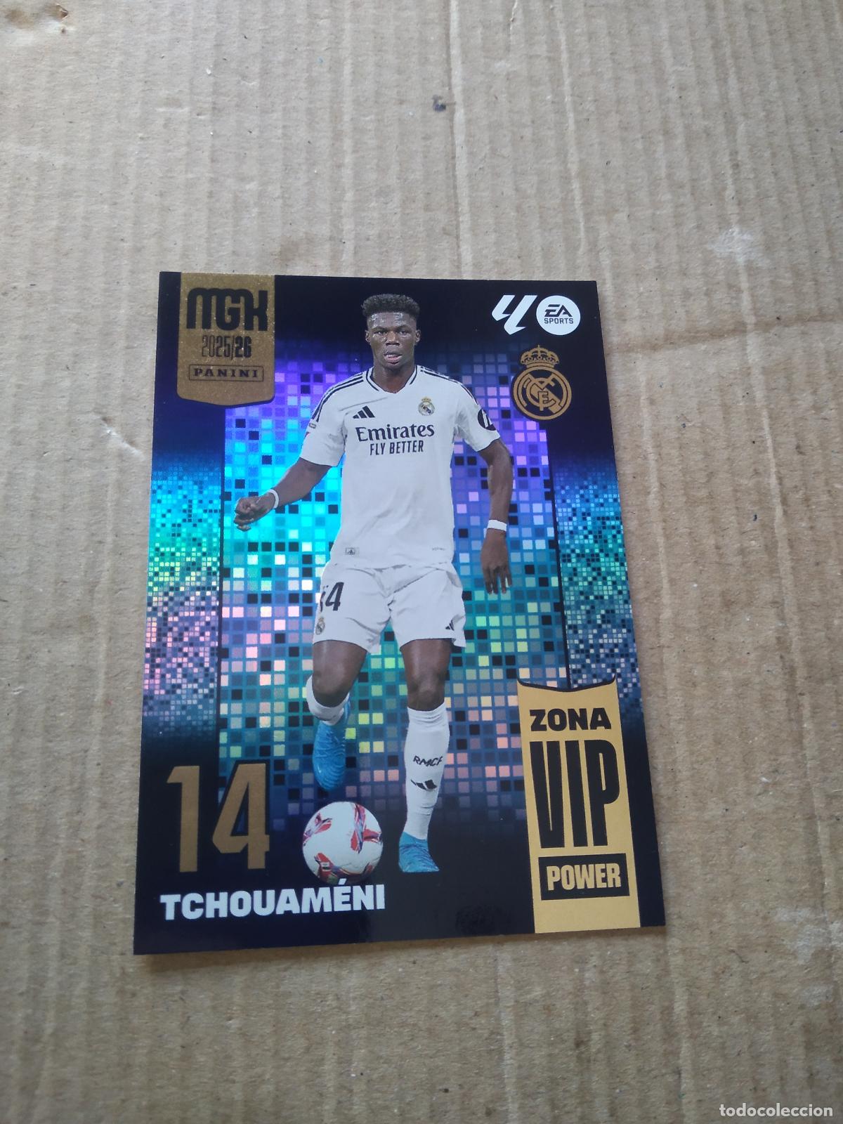 Cromos de f&uacute;tbol: P405 TCHOUAMENI REAL MADRID CROMO FUTBOL PANINI LIGA MGKS 25-26 MEGACRACKS 2025-2026