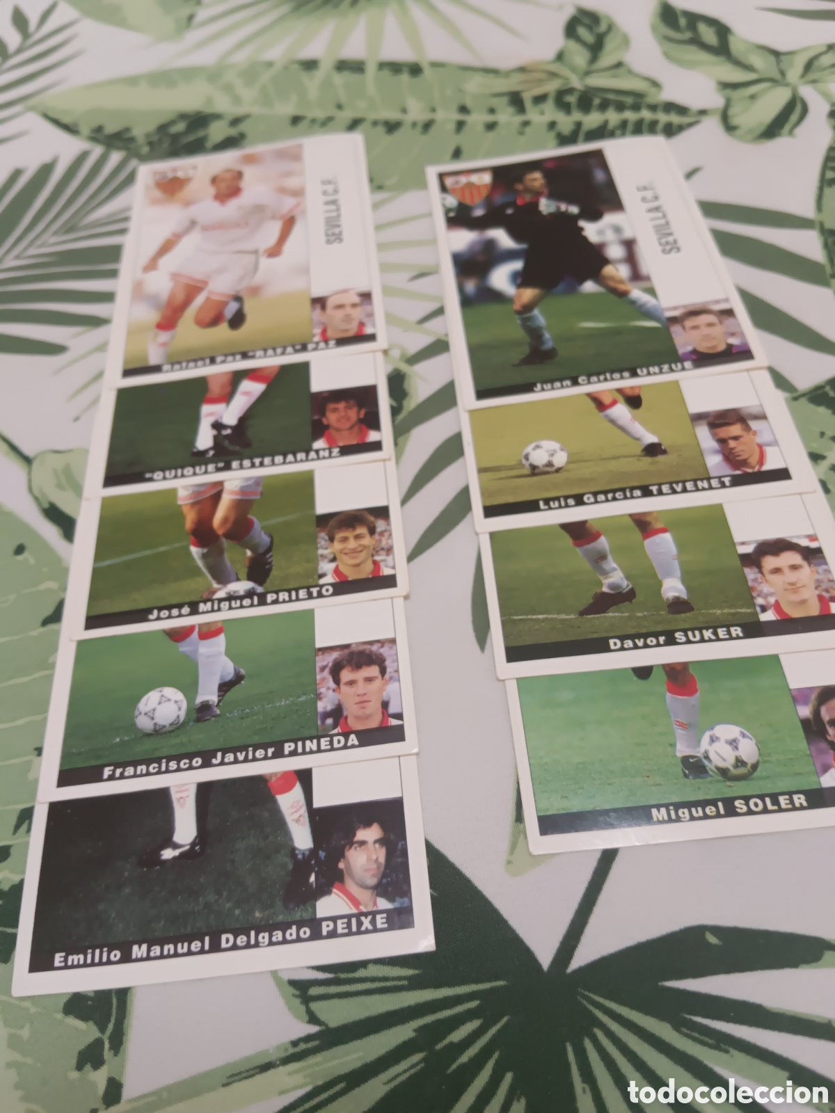 Cromos de f&uacute;tbol: Cromos liga 94/95 Sevilla fc