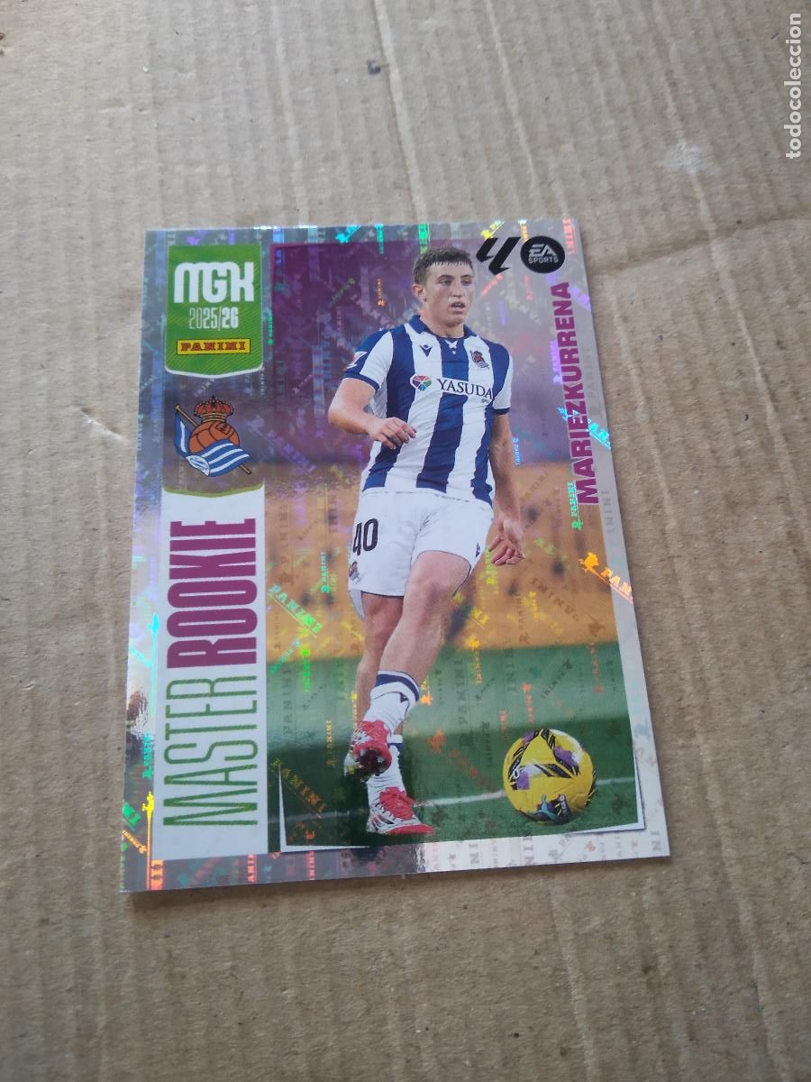 Cromos de f&uacute;tbol: 417 MARIEZKURRENA REAL SOCIEDAD CROMO FUTBOL PANINI LIGA MGKS 25-26 MEGACRACKS 2025-2026