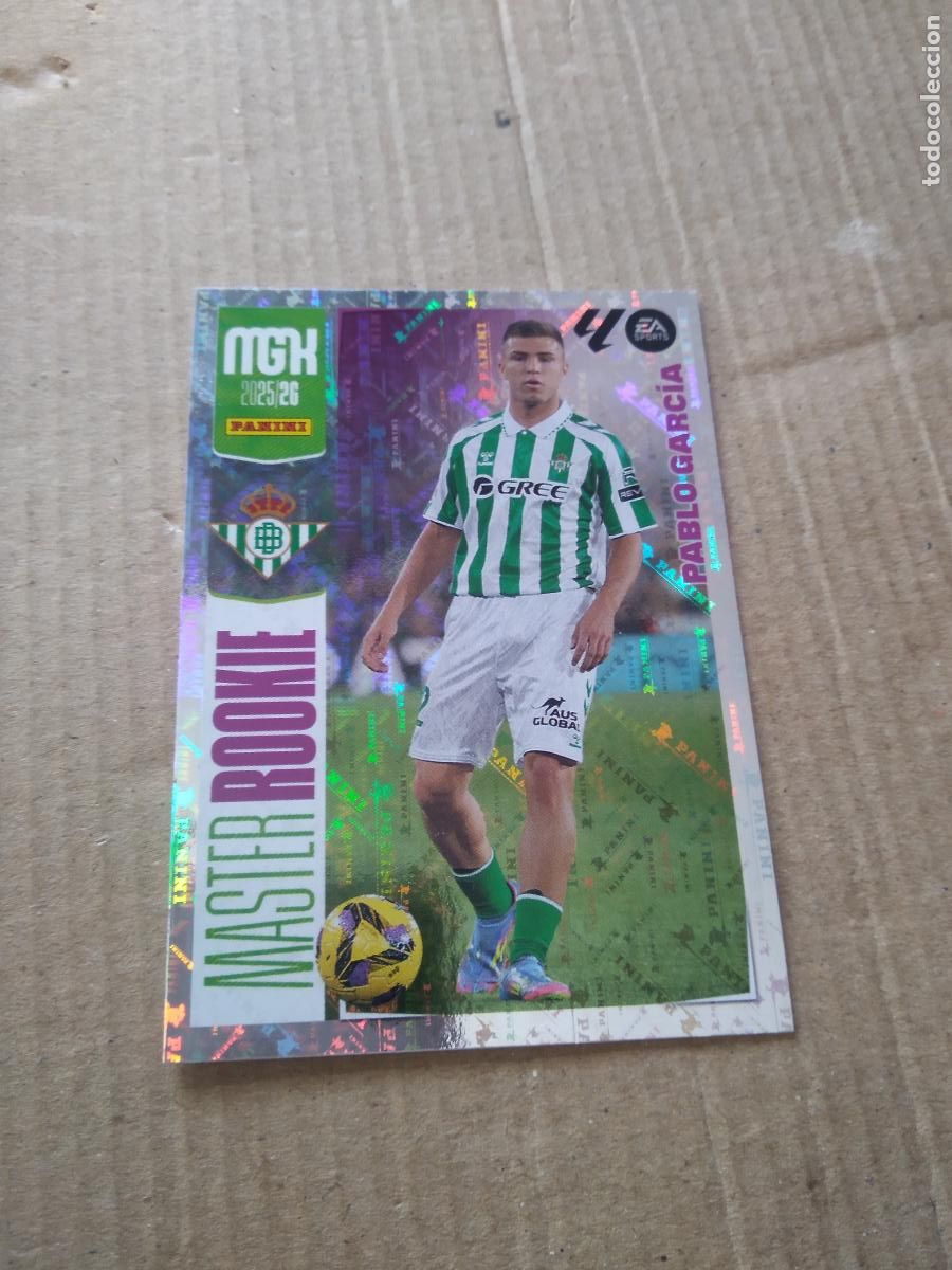 Cromos de f&uacute;tbol: 418 PABLO GARCIA BETIS CROMO FUTBOL PANINI LIGA MGKS 25-26 MEGACRACKS 2025-2026
