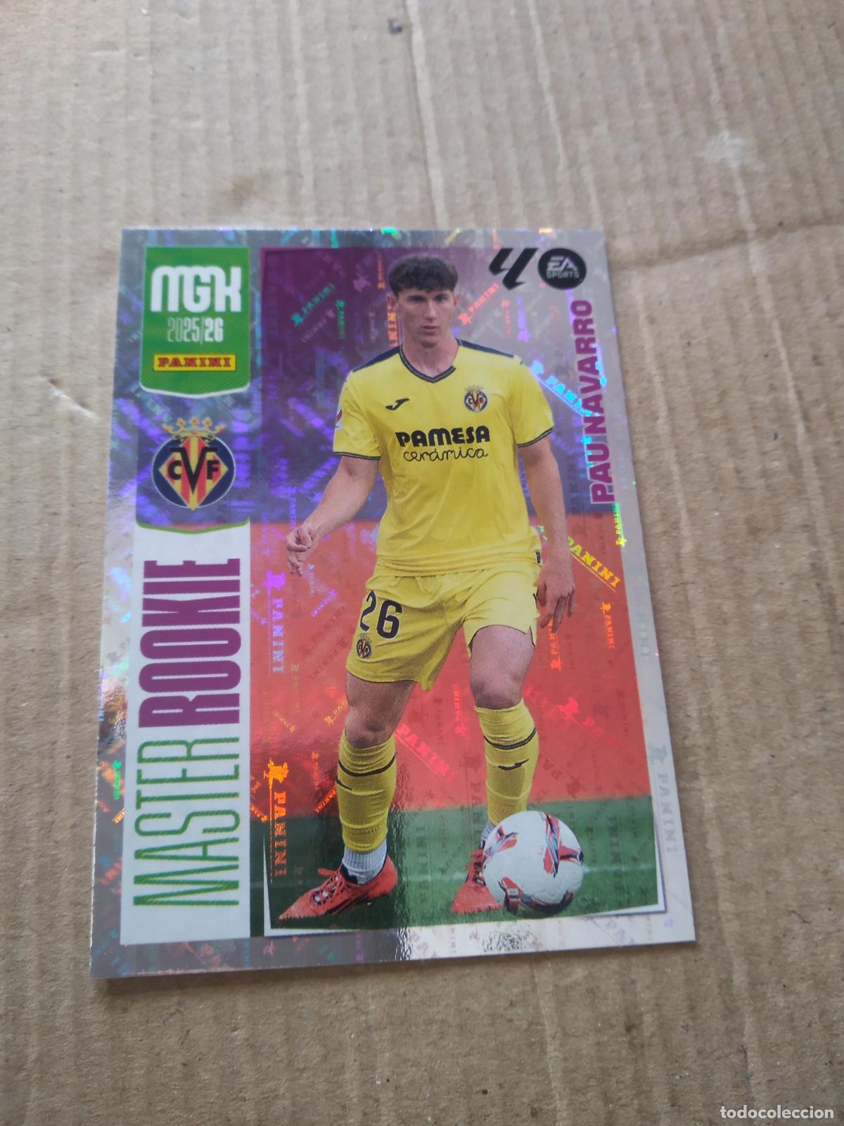 Cromos de f&uacute;tbol: 419 PAU NAVARRO VILLARREAL CROMO FUTBOL PANINI LIGA MGKS 25-26 MEGACRACKS 2025-2026