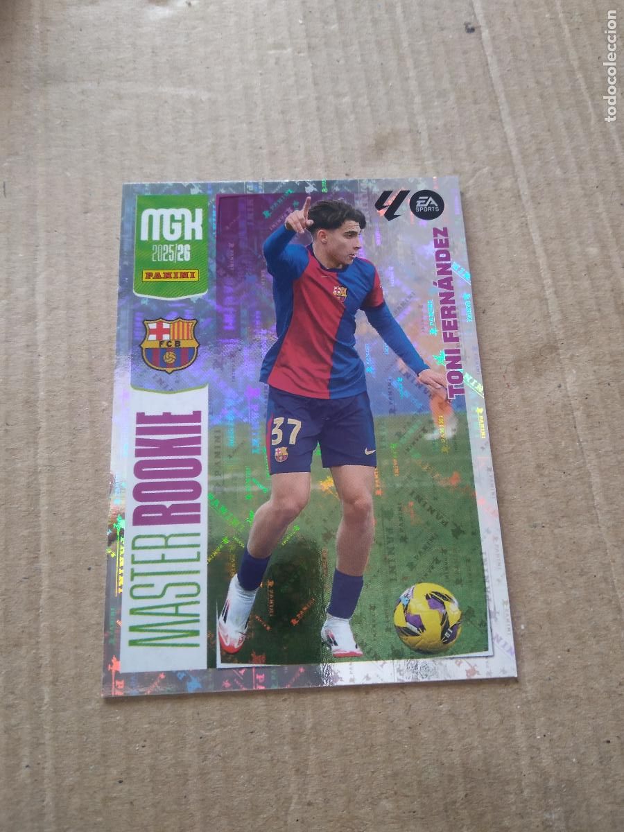 Cromos de Futebol: 422 TONI FERNANDEZ BARCELONA BAR&Ccedil;A CROMO FUTBOL PANINI LIGA MGKS 25-26 MEGACRACKS 2025-2026