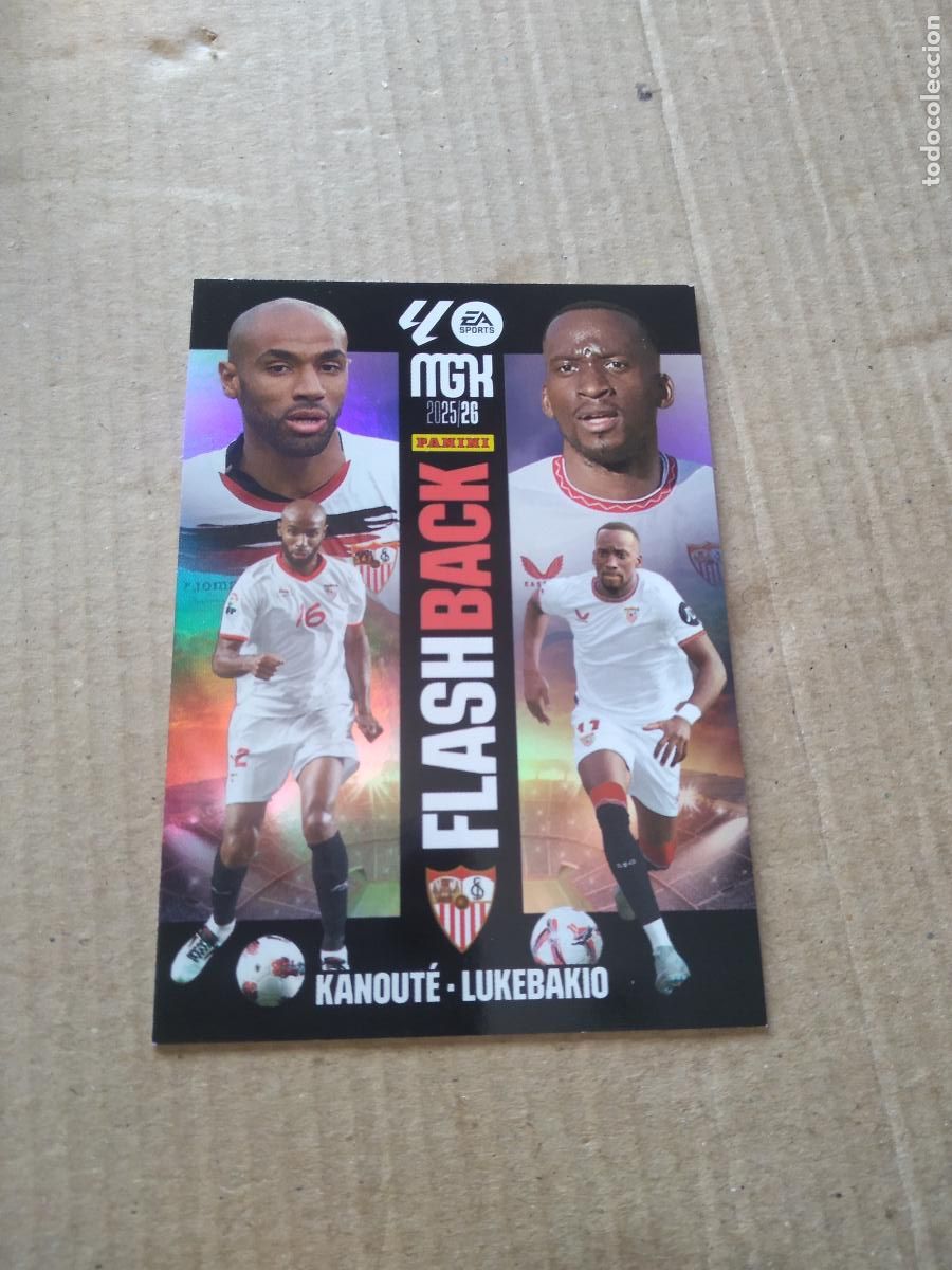 Cromos de f&uacute;tbol: 428 KANOUTE LUKEBAKIO SEVILLA CROMO FUTBOL PANINI LIGA MGKS 25-26 MEGACRACKS 2025-2026