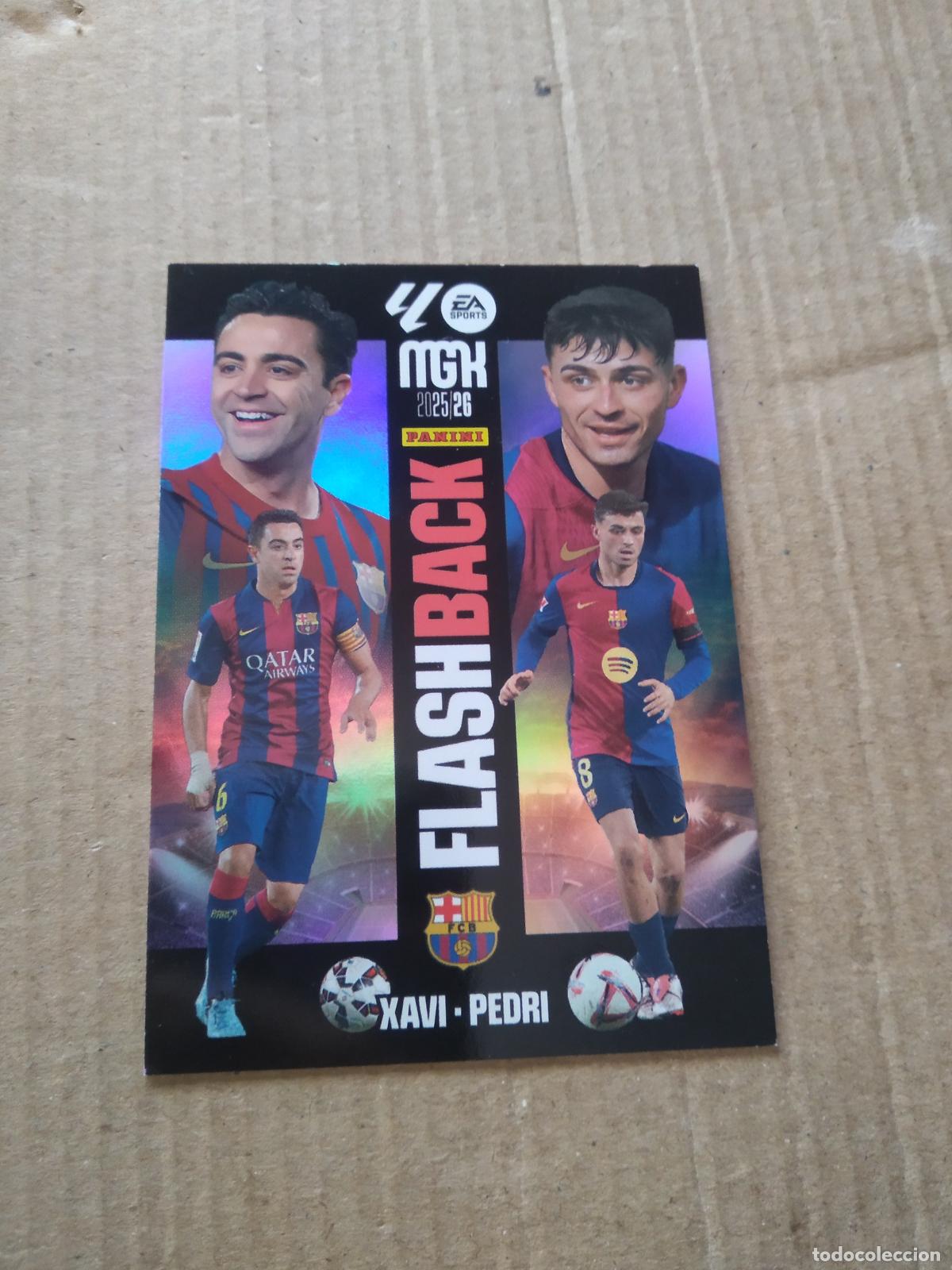 Cromos de Futebol: 432 XAVI PEDRI BARCELONA BAR&Ccedil;A CROMO FUTBOL PANINI LIGA MGKS 25-26 MEGACRACKS 2025-2026