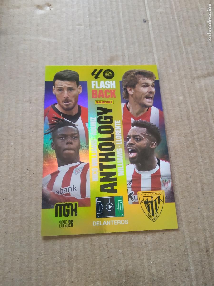 Cromos de Futebol: 433 ADURIZ NICO WILLIAMS LLORENTE ATHLETIC CROMO FUTBOL PANINI LIGA MGKS 25-26 MEGACRACKS 2025-2026