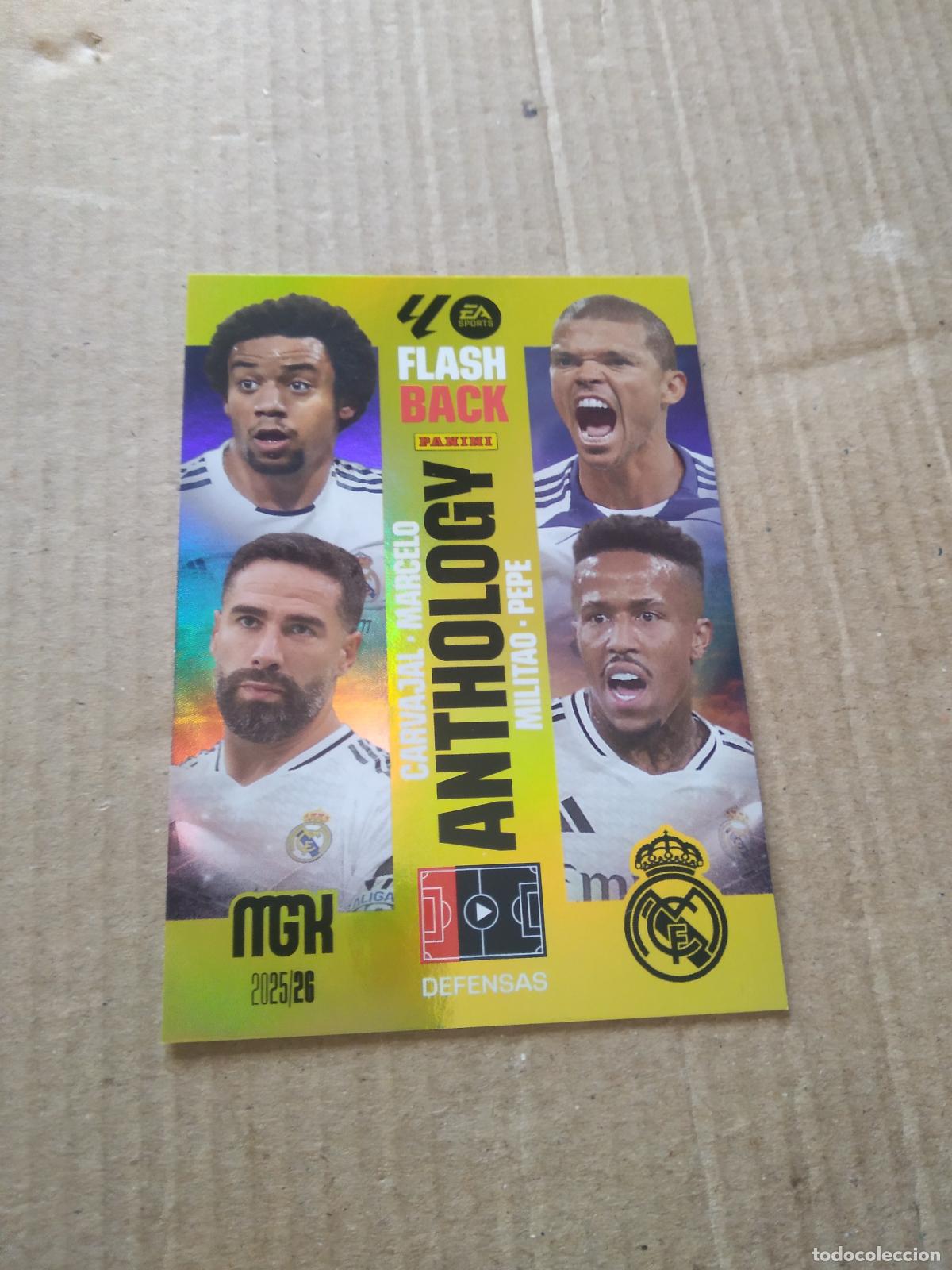 Cromos de Futebol: 437 CARVAJAL MARCELO MILITAO PEPE CROMO FUTBOL PANINI LIGA MGKS 25-26 MEGACRACKS 2025-2026