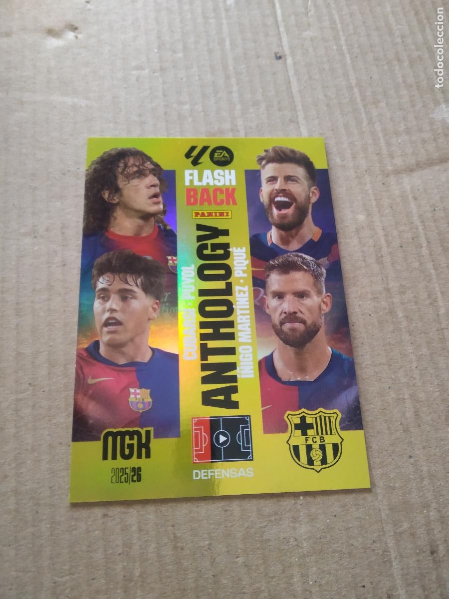 Cromos de Futebol: 439 CUBARSI PUYOL I&Ntilde;IGO MARTINEZ PIQUE CROMO FUTBOL PANINI LIGA MGKS 25-26 MEGACRACKS 2025-2026