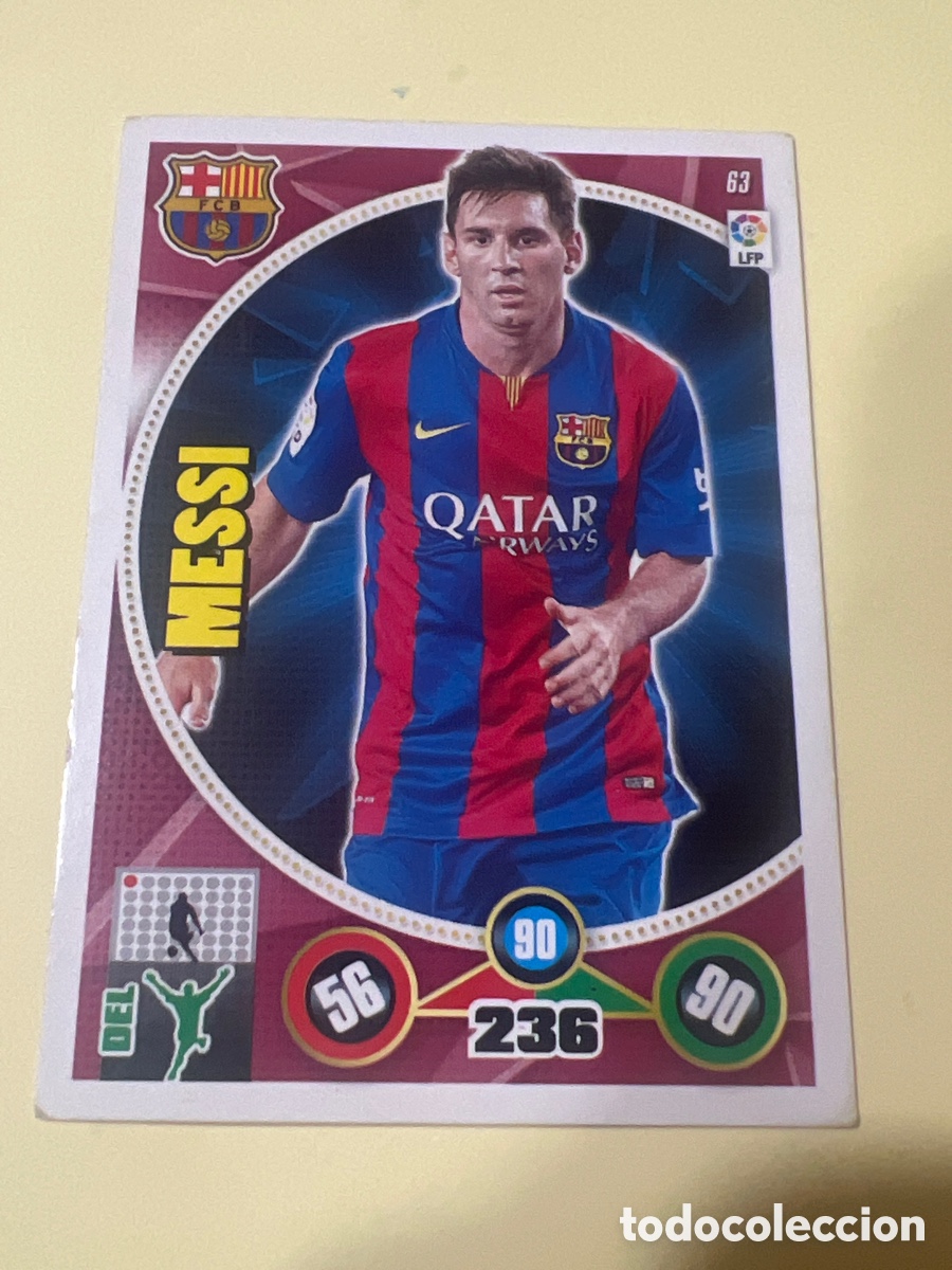 Cromos de f&uacute;tbol: E133. 063 63 LIONEL MESSI - FC BARCELONA ADRENALYN XL 2014 2015 PANINI 14 15 LIGA
