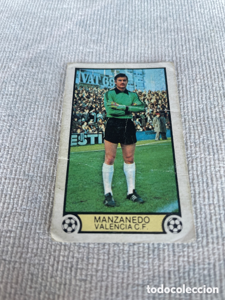 Cromos de f&uacute;tbol: LIGA 79-80 Este MANZANEDO VALENCIA Pintada trasera