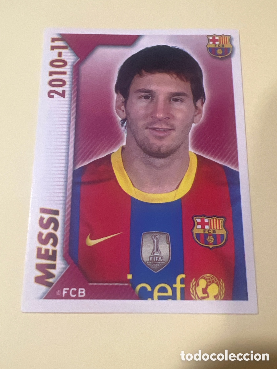 Football Stickers: E139. CROMO ALBUM FC BARCELONA 2010 2011 PANINI 116 LEO MESSI - SIN PEGAR LIGA 10 11 BAR&Ccedil;A FCB
