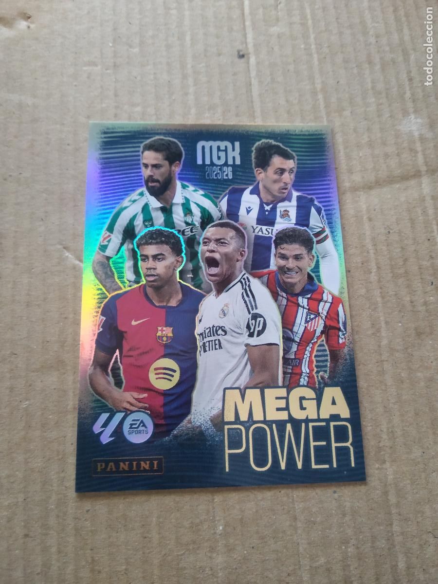 Football Stickers: 441 LAMINE YAMAL JULIAN ALVAREZ ISCO MBAPPE CROMO FUTBOL PANINI LIGA MGKS 25-26 MEGACRACKS 2025-2026