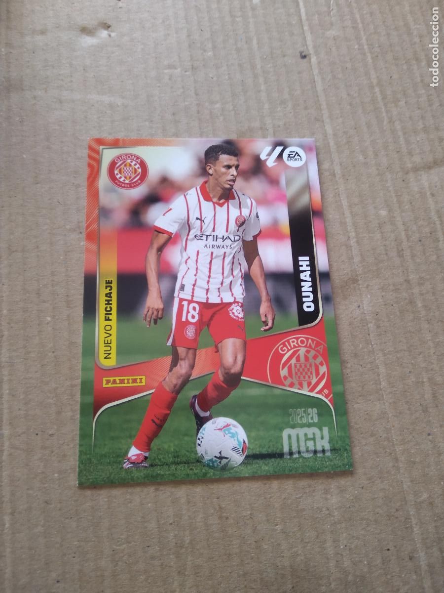 Cromos de f&uacute;tbol: 486 OUNAHI GIRONA NUEVO FICHAJE CROMO FUTBOL PANINI LIGA MGKS 25-26 MEGACRACKS 2025-2026