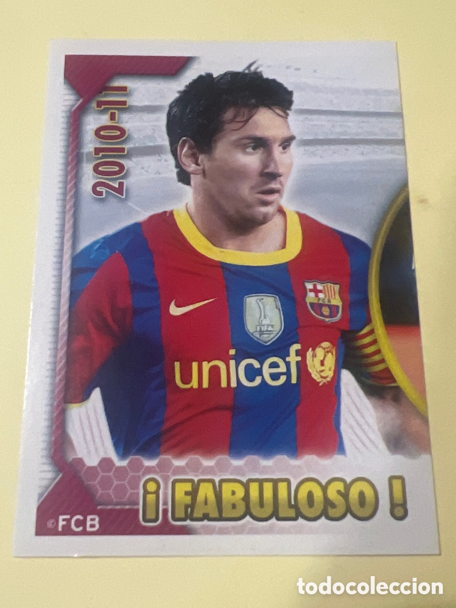 Cromos de f&uacute;tbol: E146. 2010 2011 10 11 CROMO NUNCA PEGADO COLECCI&Oacute;N OFICIAL FC BARCELONA MESSI N 120