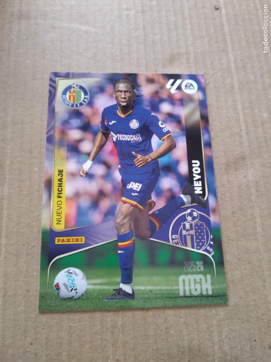 Cromos de f&uacute;tbol: 495 NEYOU GETAFE NUEVO FICHAJE CROMO FUTBOL PANINI LIGA MGKS 25-26 MEGACRACKS 2025-2026