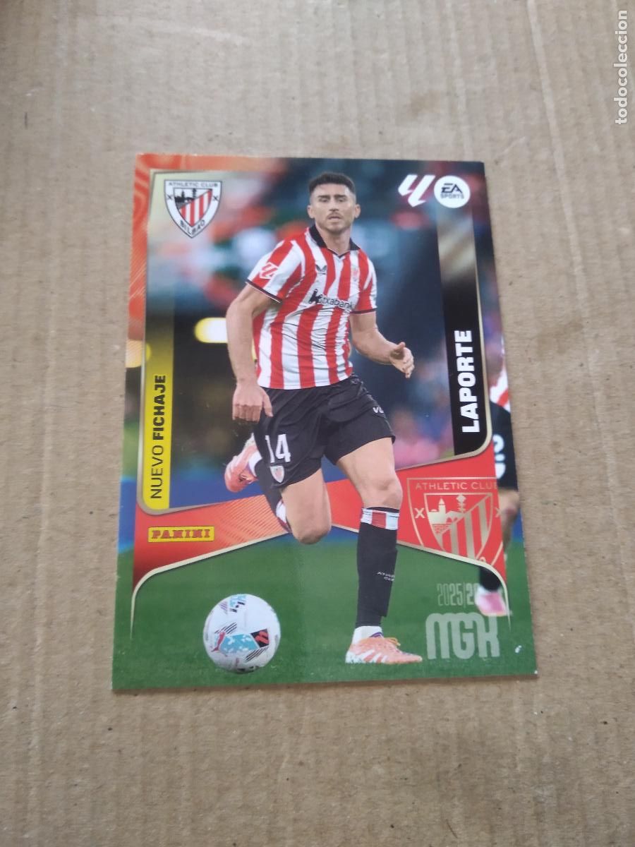 Cromos de f&uacute;tbol: 500 LAPORTE ATHLETIC CLUB NUEVO FICHAJE CROMO FUTBOL PANINI LIGA MGKS 25-26 MEGACRACKS 2025-2026