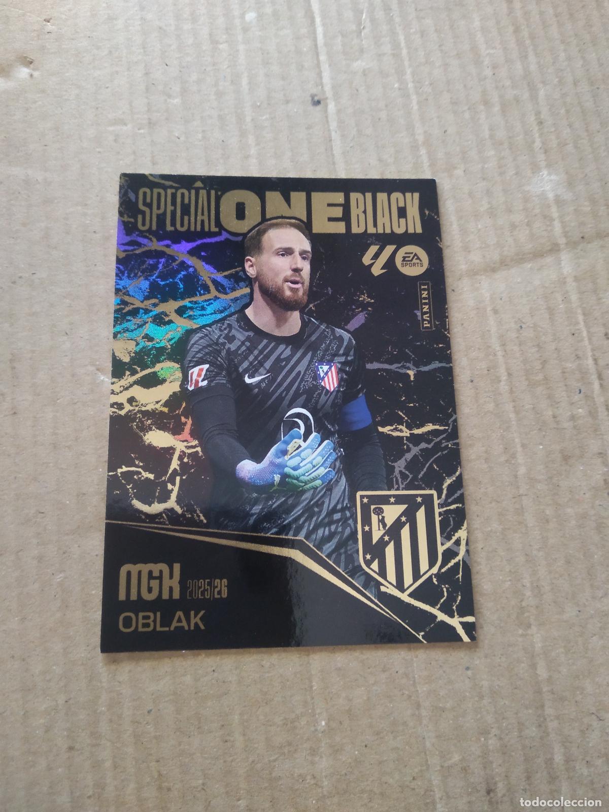Cromos de f&uacute;tbol: OBLAK ATLETICO MADRID SPECIAL ONE BLACK CROMO FUTBOL PANINI LIGA MGKS 25-26 MEGACRACKS 2025-2026