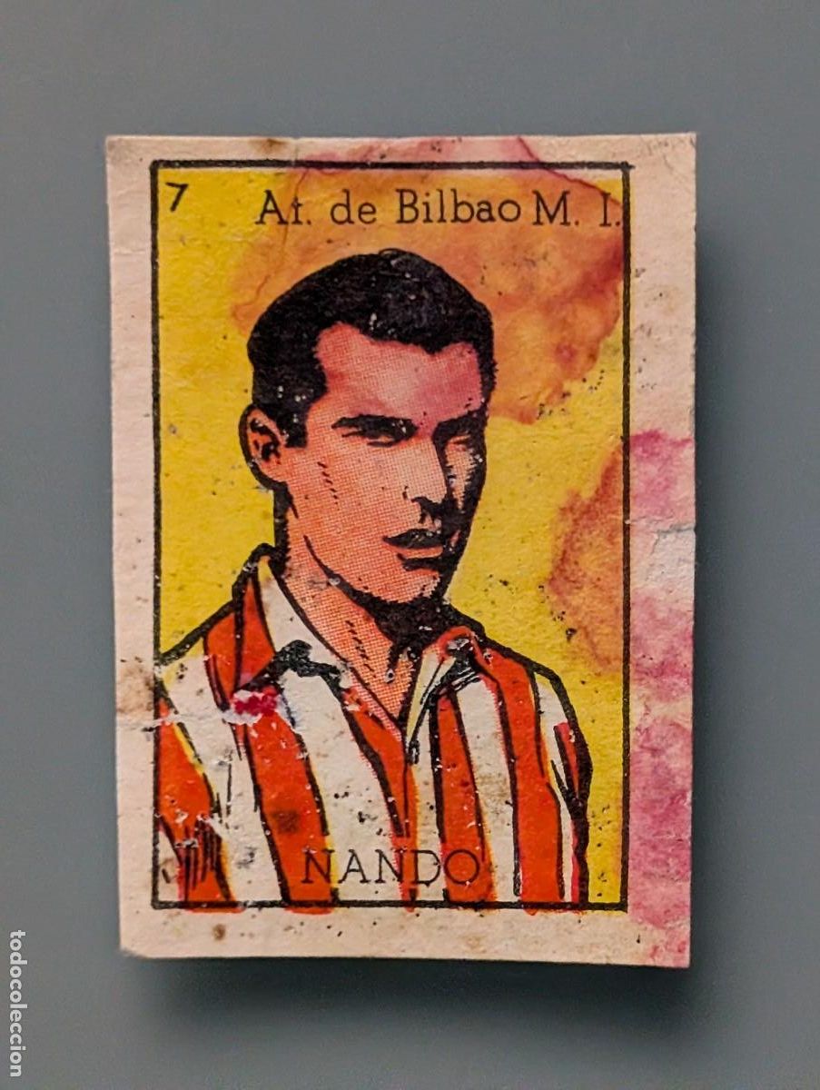 Cromos de Futebol: MUY DIFICIL CROMO NANDO ATHLETIC BILBAO ASES DEL FUTBOL 1943 1944 43-44 BRUGUERA VIZCAYA