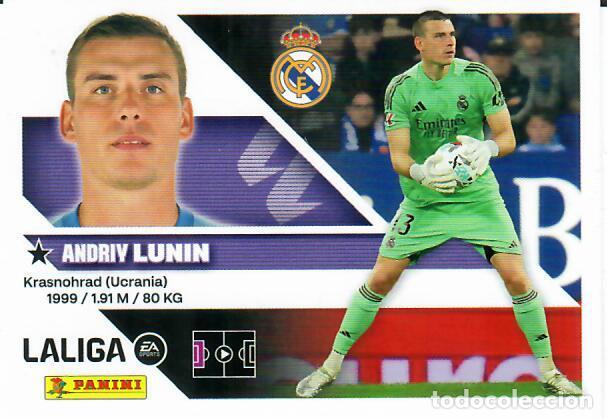 Figurine di Calcio: CROMO PANINI LIGA ESTE 26 27 - N&ordm; 4 - LUNIN - REAL MADRID
