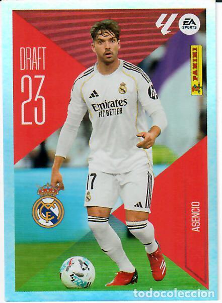 Cromos de f&uacute;tbol: CROMO PANINI LIGA ESTE 26 27 - DRAFT 23 N&ordm; 1 - ASENCIO - REAL MADRID