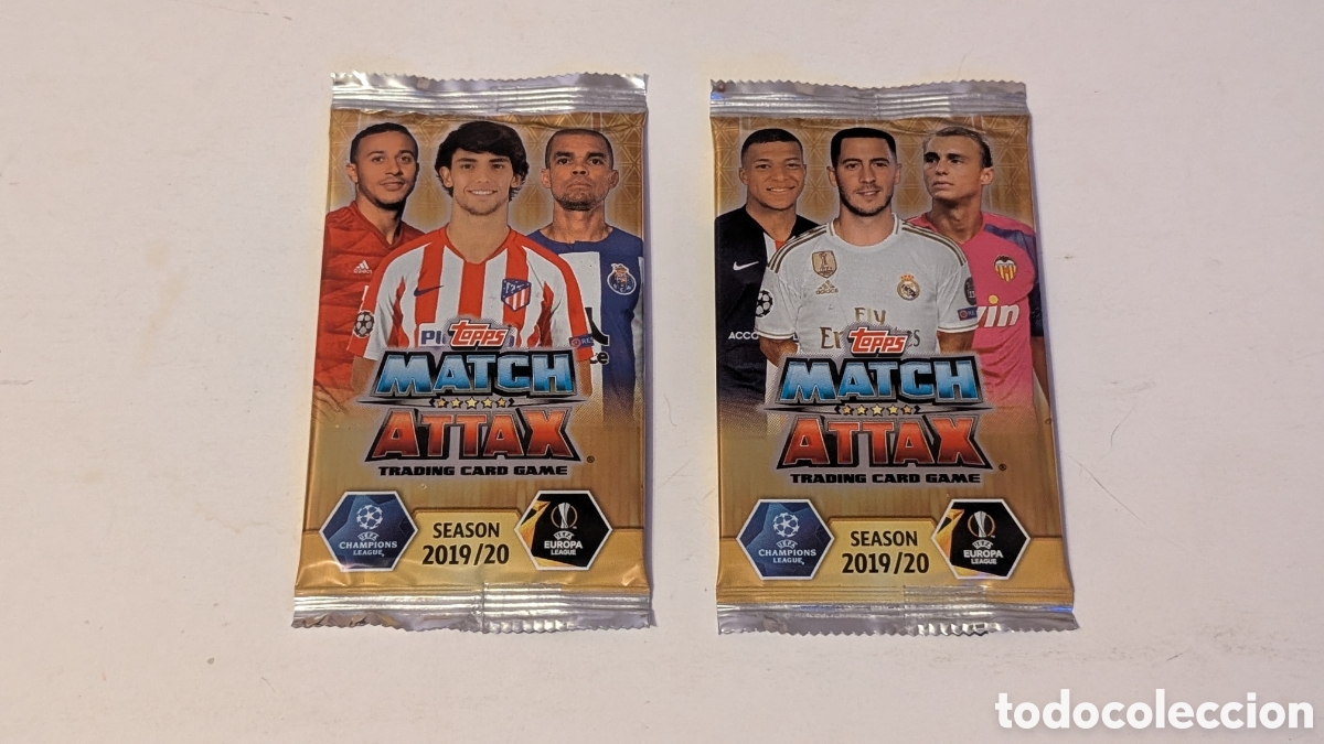 Cromos de f&uacute;tbol: Sobres cromos Futbol sin abrir Match Attax top 2019-2020