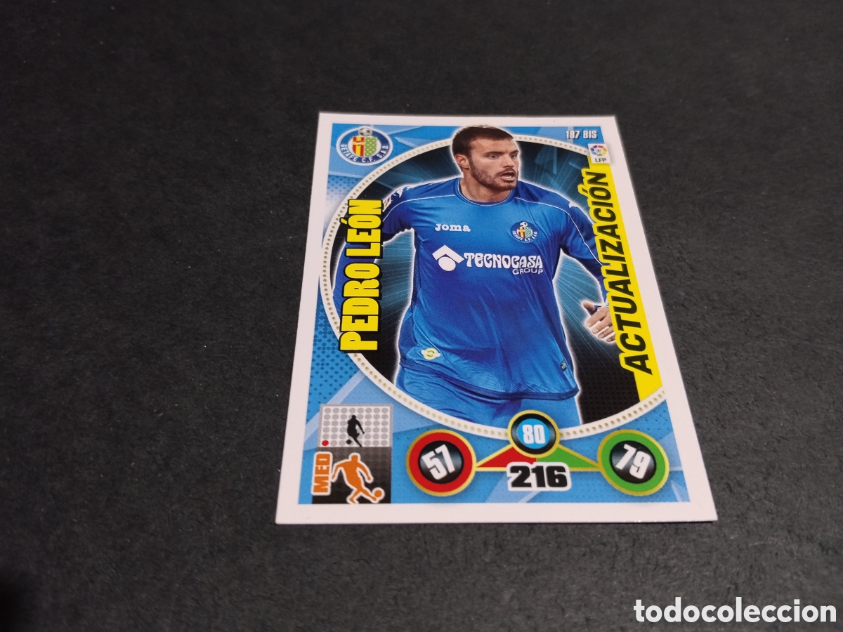 Cromos de f&uacute;tbol: Cromo futbol, Pedro Le&oacute;n, Getafe