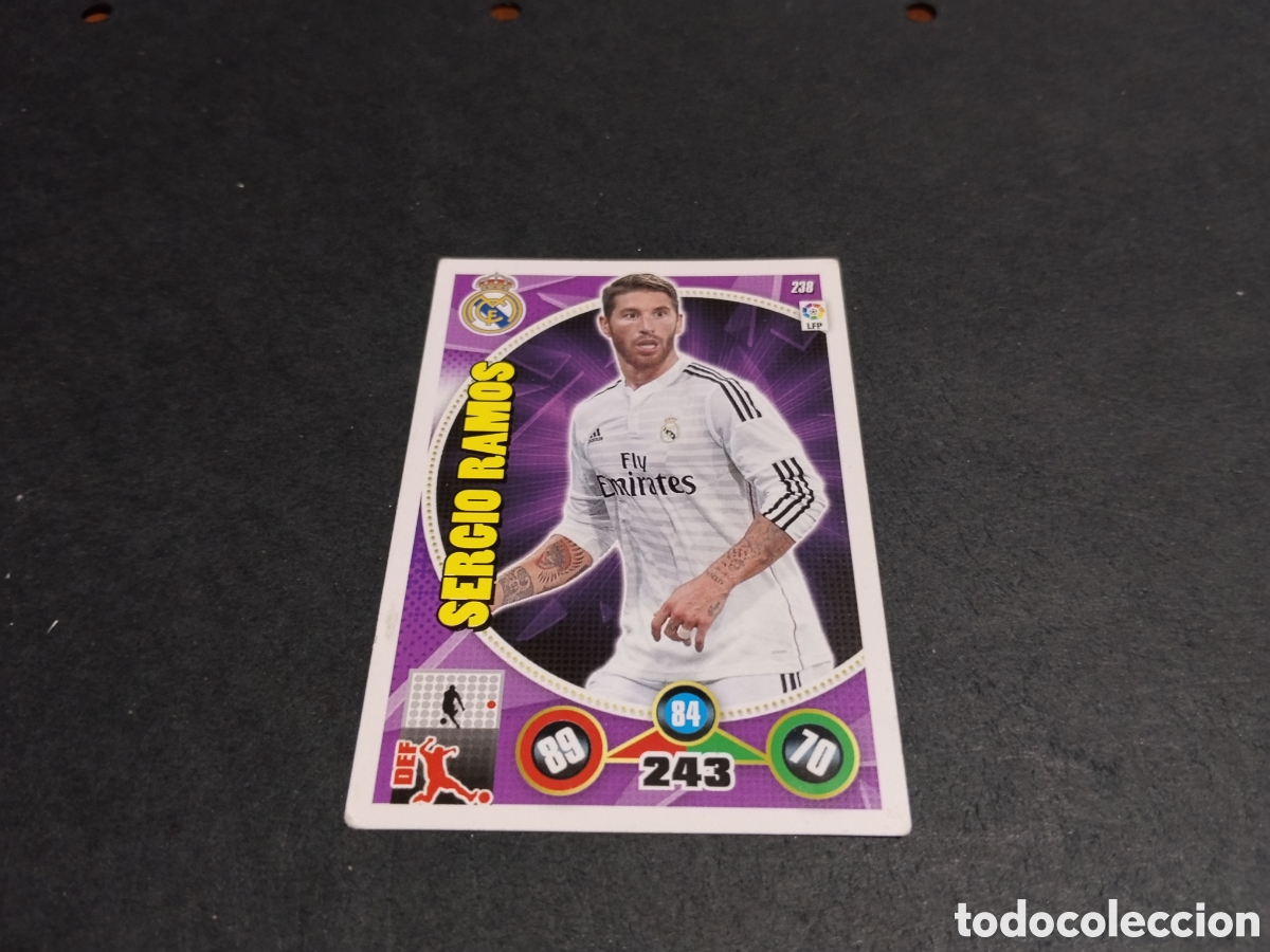 Cromos de f&uacute;tbol: Cromo futbol, Sergio Ramos, Real Madrid