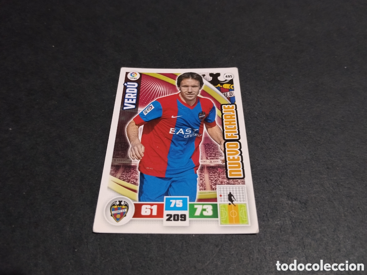 Cromos de f&uacute;tbol: Cromo futbol Verd&uacute;, Levante