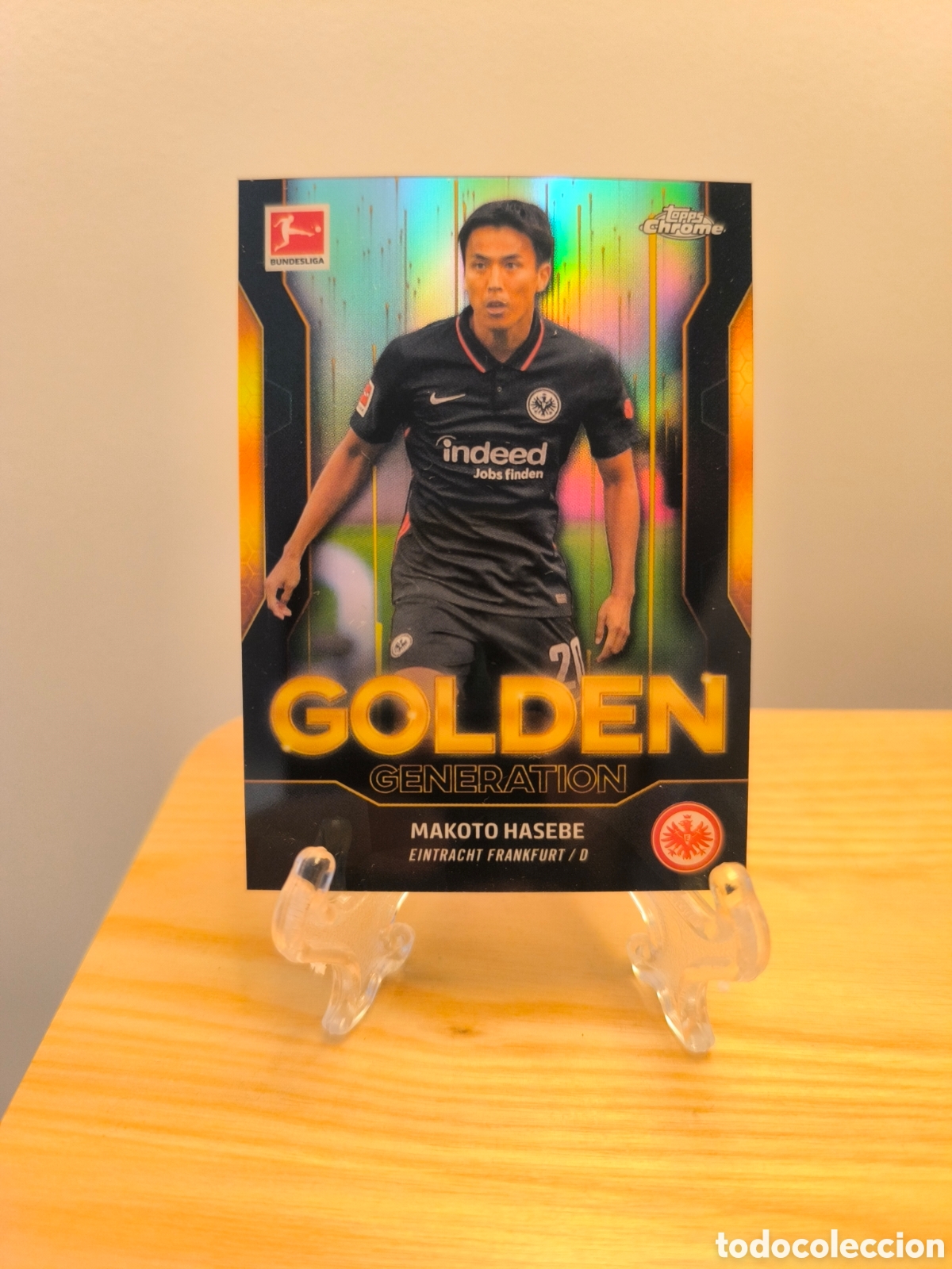 Cromos de f&uacute;tbol: Nakoto Hasebe Topps Chrome Bundesliga GOLDEN Generation