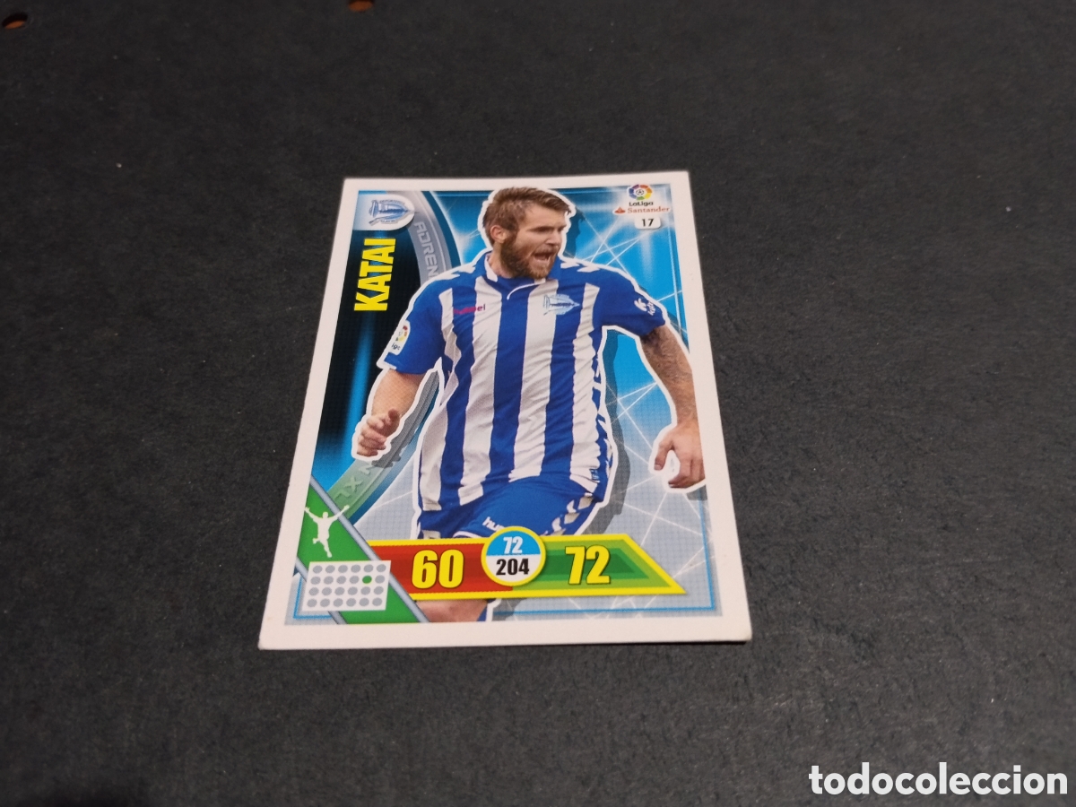 Cromos de f&uacute;tbol: Cromo futbol katai, deportivo Alaves
